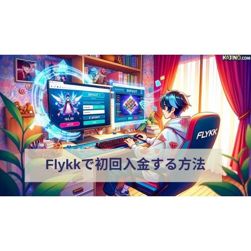 Flykkで初回入金する方法